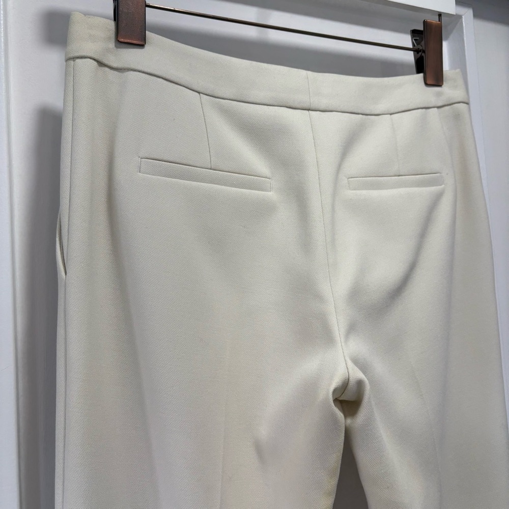 Ann Taylor Ivory Cream Stretch Slim Ankle Pants Size 6 - Picture 10 of 15
